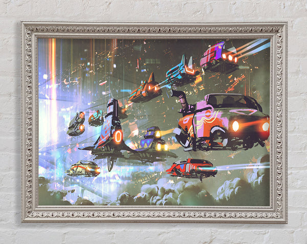 Cars Of The Future Framed Print