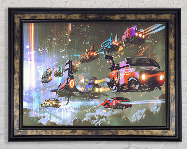 Cars Of The Future Framed Print