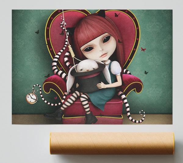 Creepy Alice In Wonderland Print