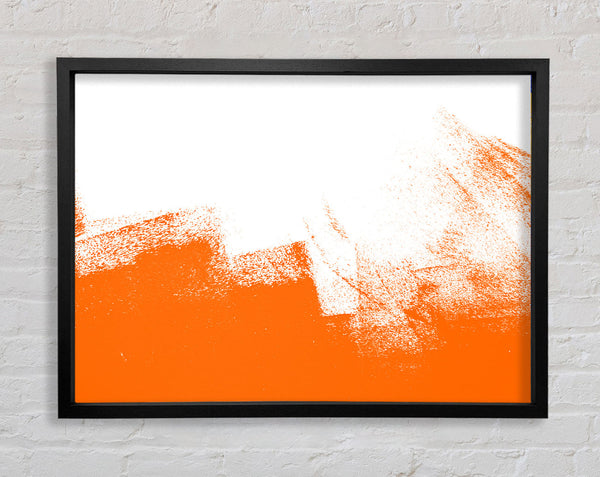 Orange Wash Framed Print