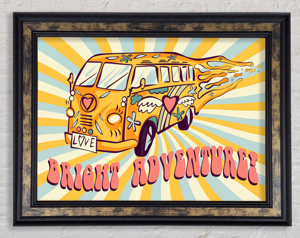 Camper Adventure Framed Print