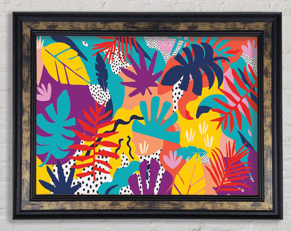 Stunning Summer Leaves Framed Print