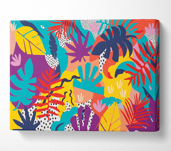  A Canvas Print of Stunning Summer Leaves Canvas Print