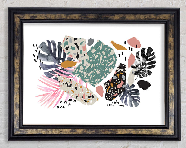 Mid Century Cheese Plant Framed Print