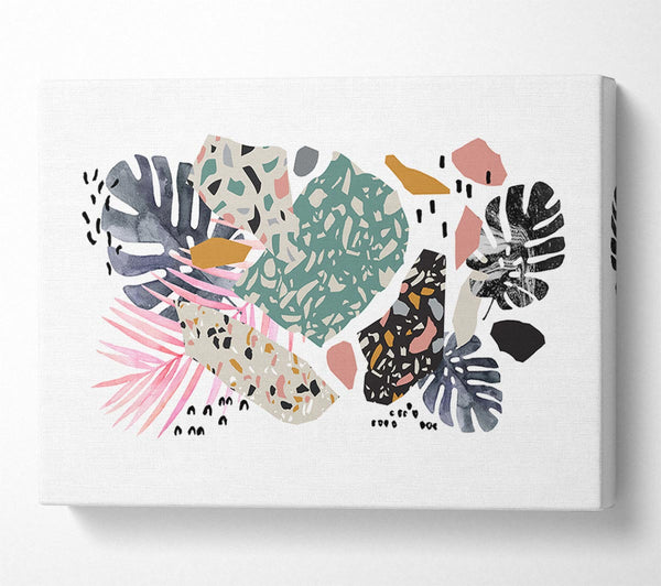  A Canvas Print of Mid Century Cheese Plant Canvas Print