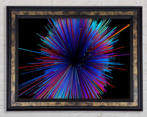 Spectrum Lines Framed Print