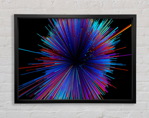 Spectrum Lines Framed Print