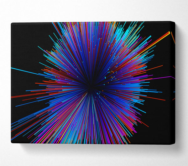  A Canvas Print of Spectrum Lines Canvas Wall Art