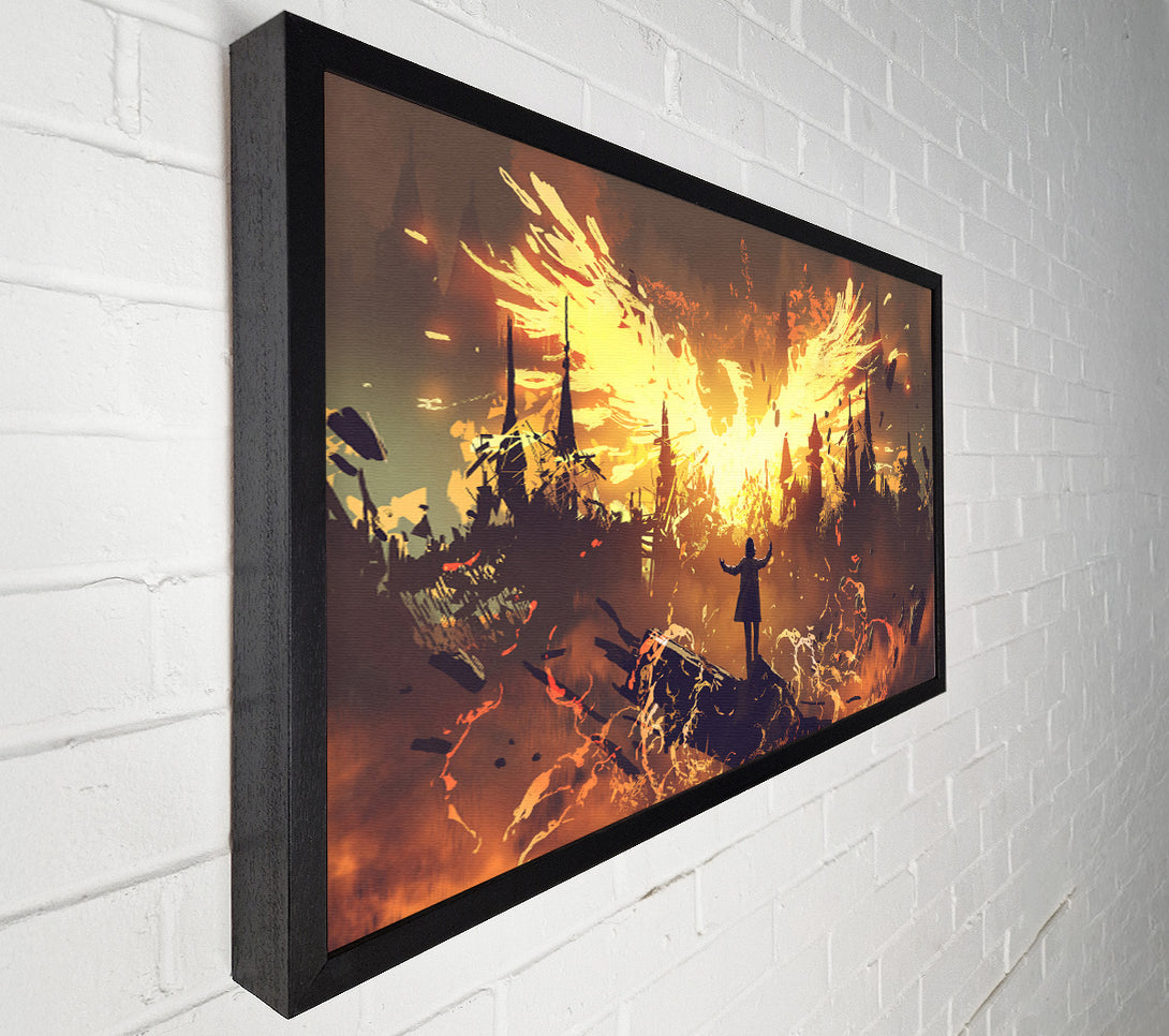  A Canvas Print of The Phoenix Rises Canvas Print