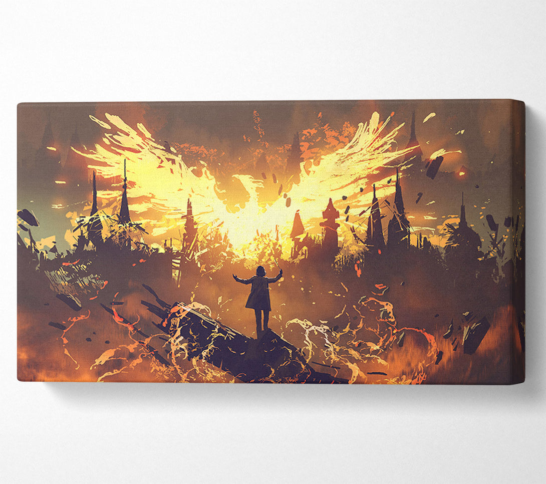  A Canvas Print of The Phoenix Rises Canvas Print