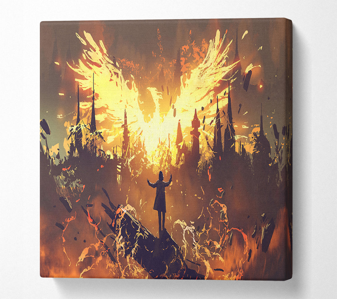  A Canvas Print of The Phoenix Rises Canvas Print