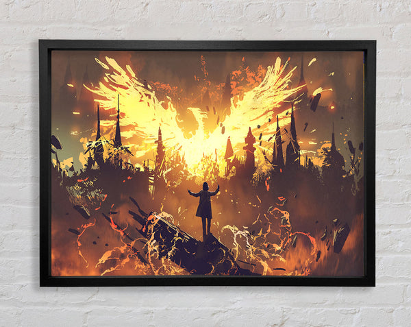 The Phoenix Rises Framed Print