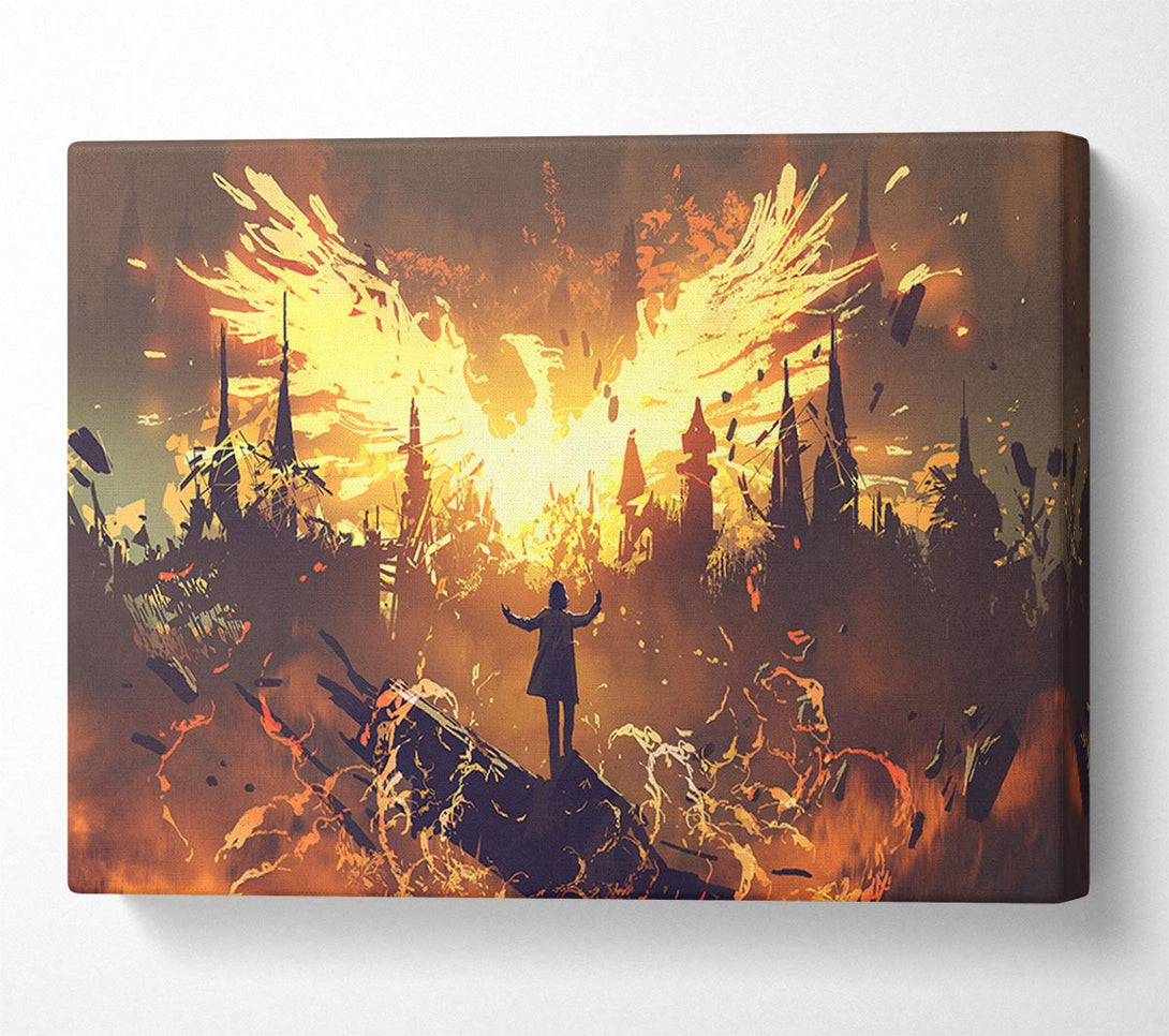  A Canvas Print of The Phoenix Rises Canvas Print