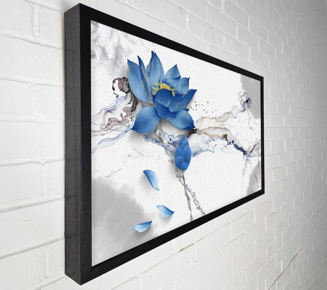 A Canvas Print of Blue Lotus Flower Canvas Art