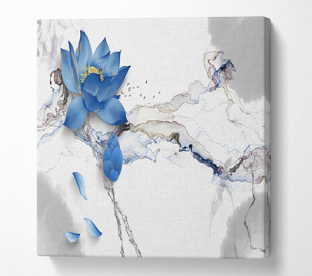  A Canvas Print of Blue Lotus Flower Canvas Art