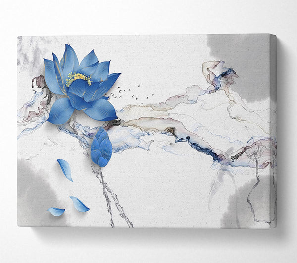  A Canvas Print of Blue Lotus Flower Canvas Art
