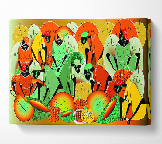 The Vibrant Tribe Canvas Wall Art