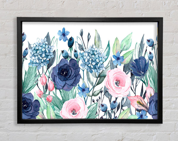 Pastellfarbene britische Blumen