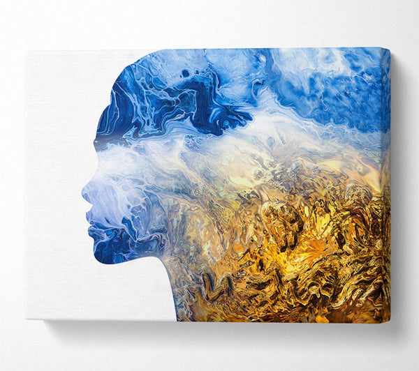  A Canvas Print of Woman Of The Sea Canvas Wall Art
