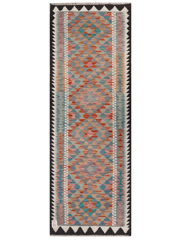 Maimana Afghanistan Kilim Rug - 188 x68 cm