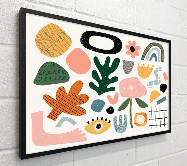 Modern Shapes And Flowers
