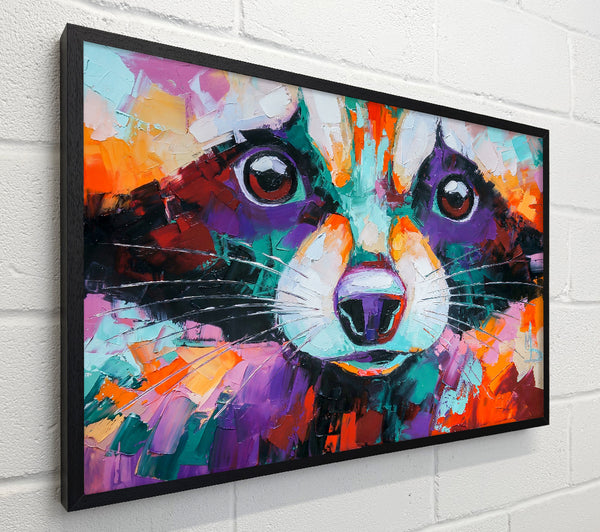 Racoon Vivid Face