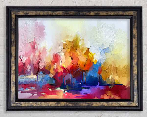 Summer Colour Explosion Framed Print