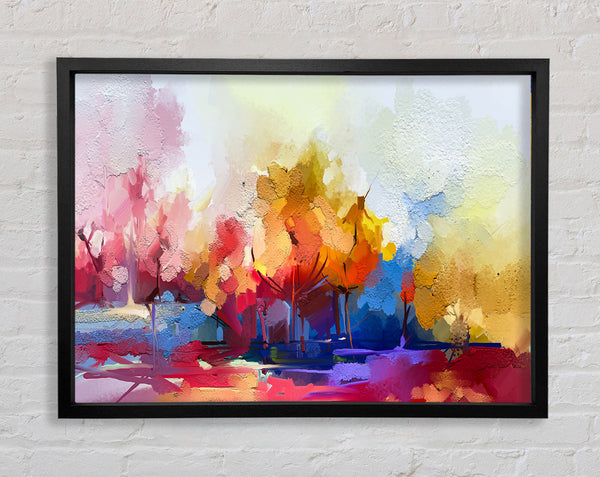 Summer Colour Explosion Framed Print