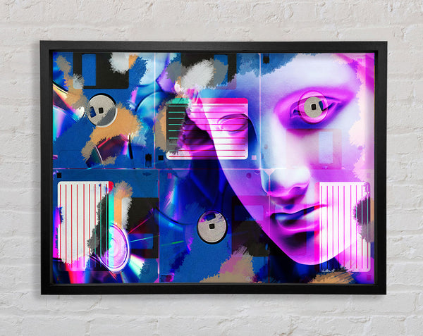 Old Greek Face Framed Print