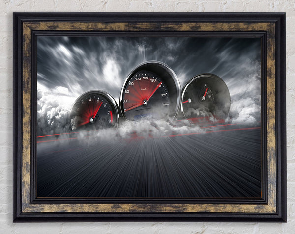 The Speedos On The Track Framed Print