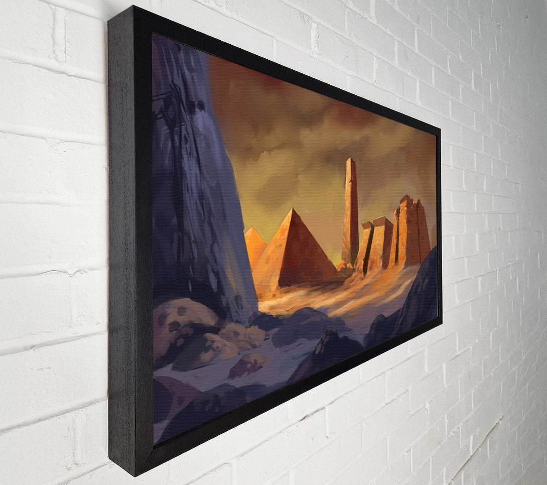  A Canvas Print of The Pyramids At Dusk Canvas Art