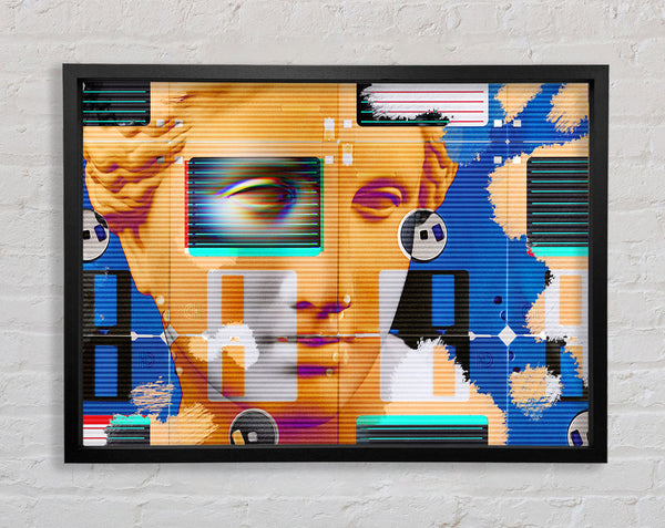 The Face Of Modeling Framed Print