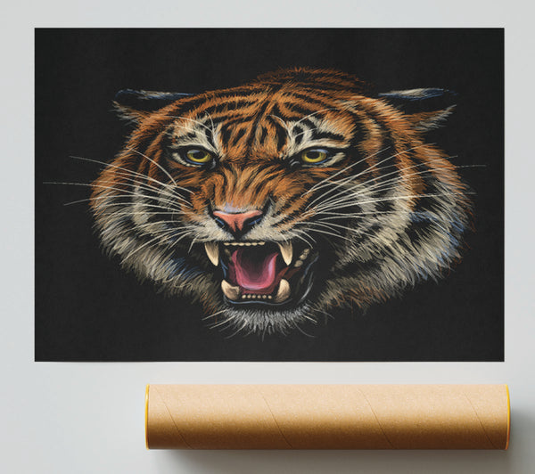 The Lion Angry Giclee Print