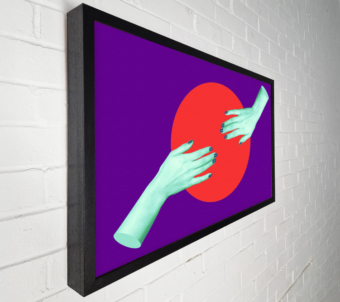  A Canvas Print of Touching The Red Circle Canvas Print