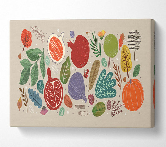 The Autumn Vegetables Canvas Wall Art