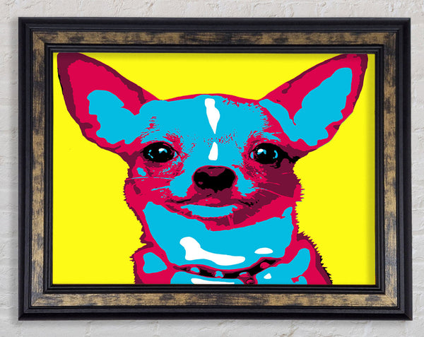 The Pop Art Chihuahua Framed Print