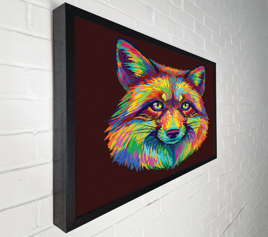  A Canvas Print of The Colourful Fox Canvas Art