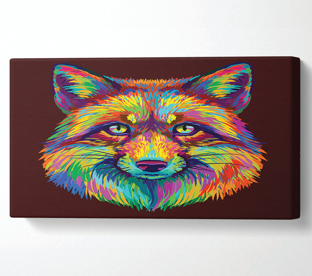  A Canvas Print of The Colourful Fox Canvas Art