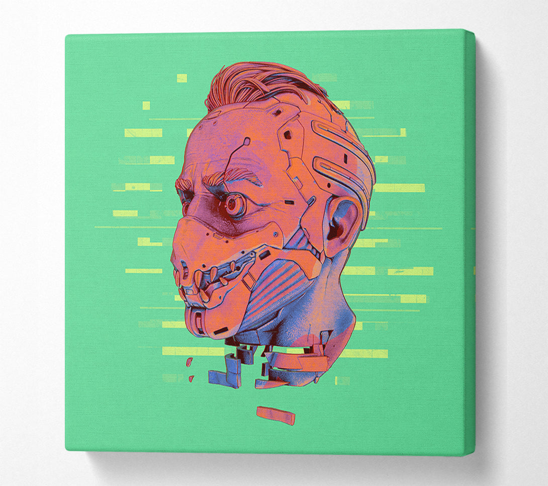 A Canvas Print of Face Mask Fighter Canvas Print