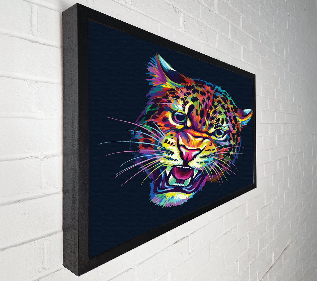  A Canvas Print of Rainbow Leopard Canvas Wall Art