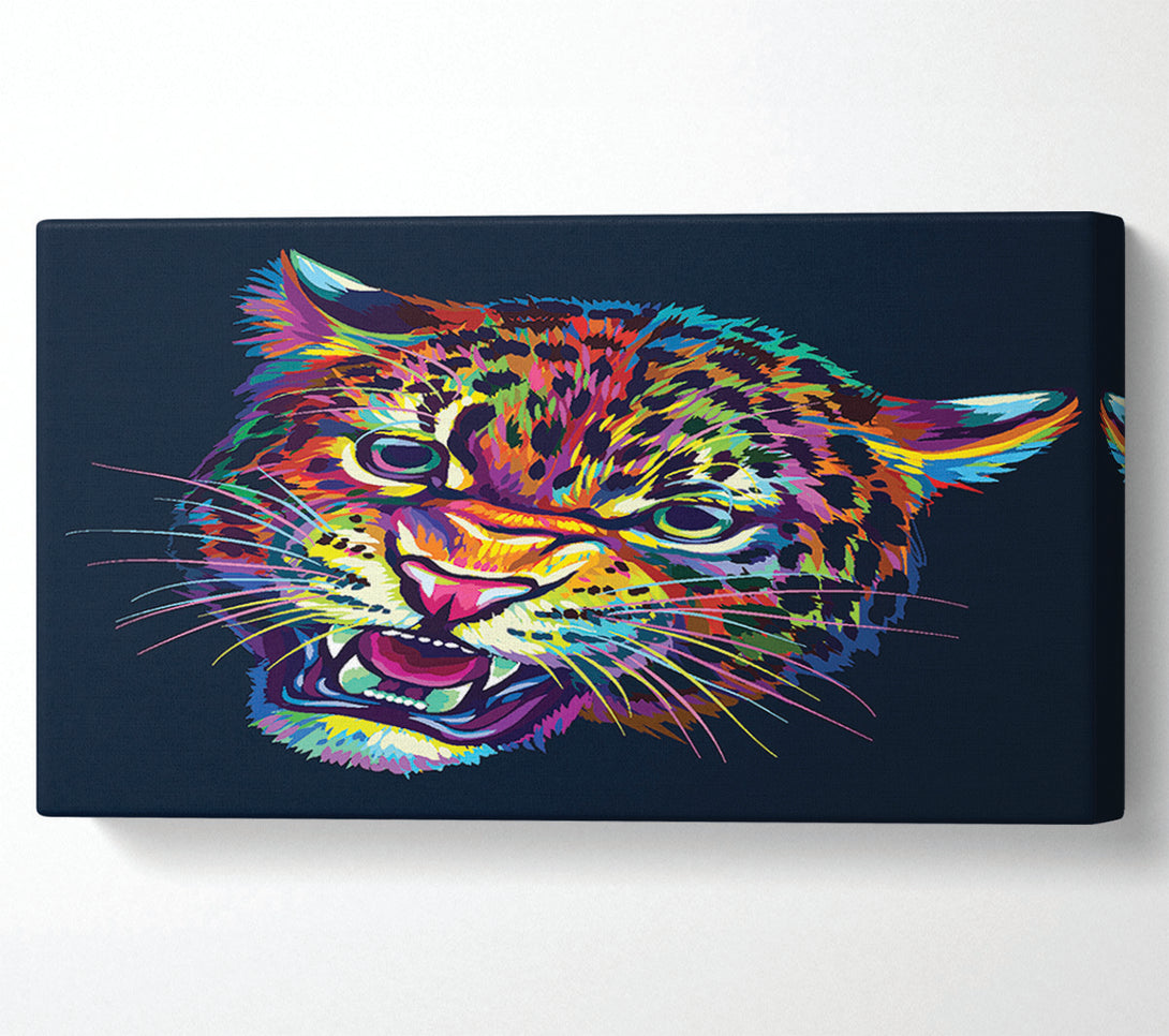  A Canvas Print of Rainbow Leopard Canvas Wall Art