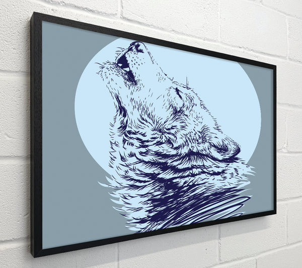 Howling Wolf At Night