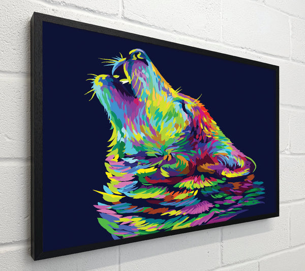 Howling Wolf In Colour