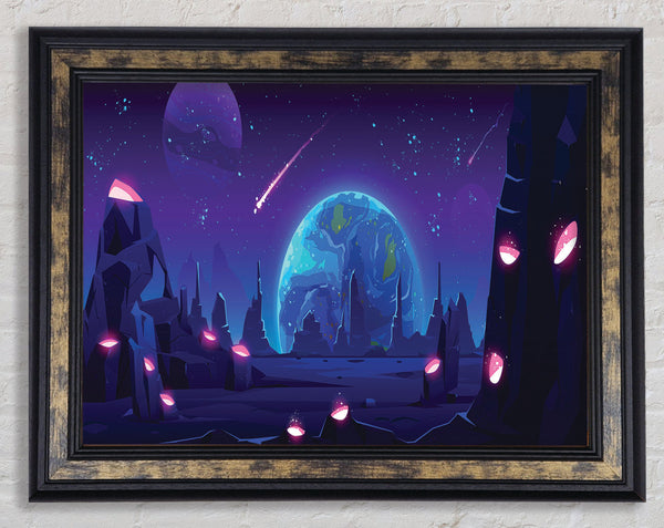 Comets Of The Universe Framed Print