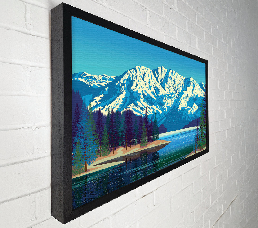  A Canvas Print of The Snow Lake Mountain Canvas Print