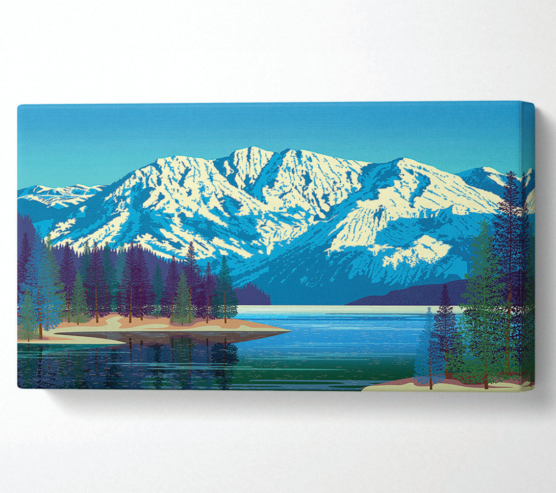  A Canvas Print of The Snow Lake Mountain Canvas Print