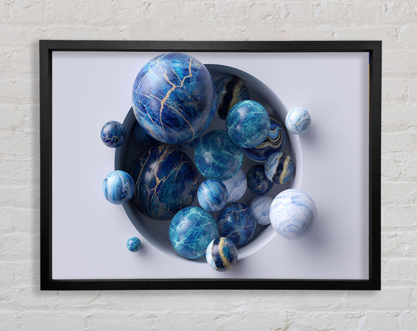 The Spheres In The Hole Framed Print