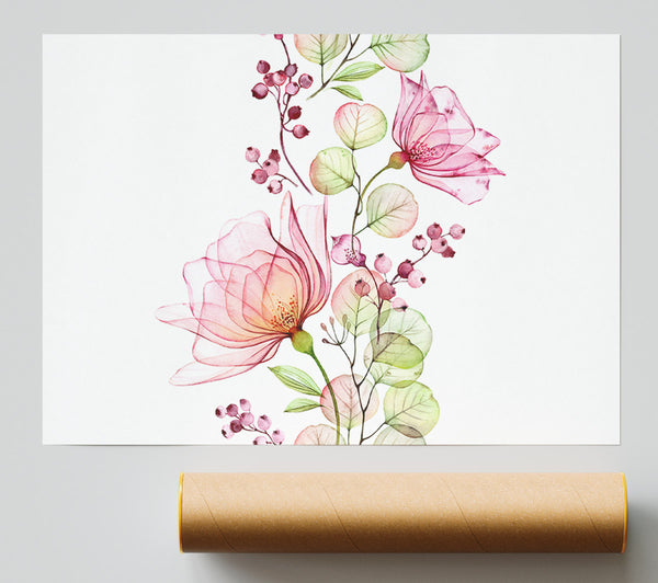 Trail Of The Floral Poster
