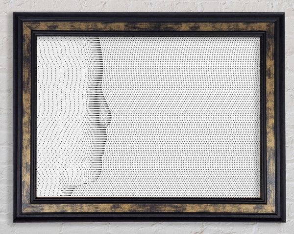 Face In Abstract Framed Print