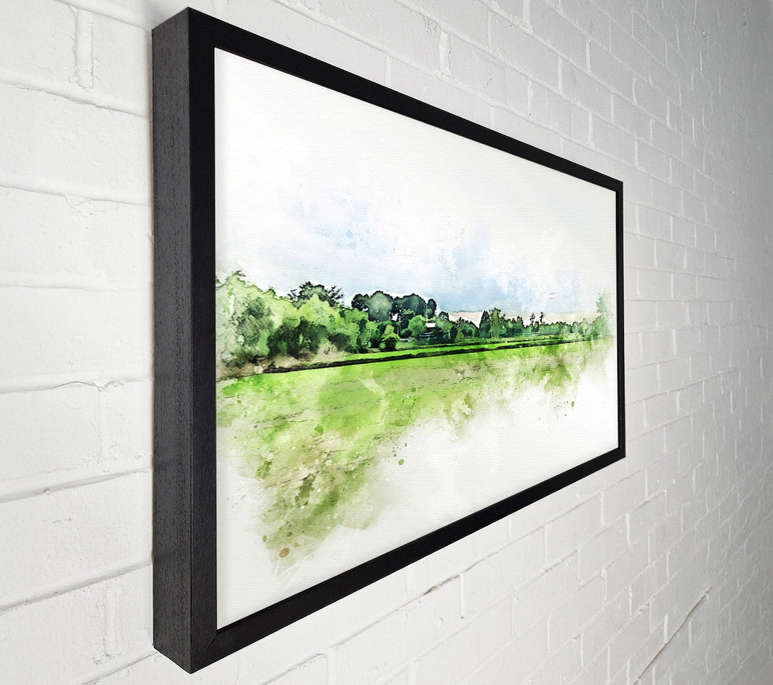  A Canvas Print of The Green Countryside Canvas Art